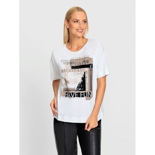 T-Shirt Imprimé Qualité Coton Doux Sur La Peau - Rick Cardona - Blanc-Noir Imprimé