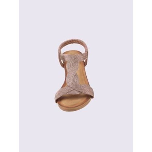 Sandales Matière Textile Agréable Porter Rose