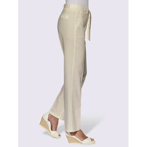 Pantalon 55% Lin - - Sable