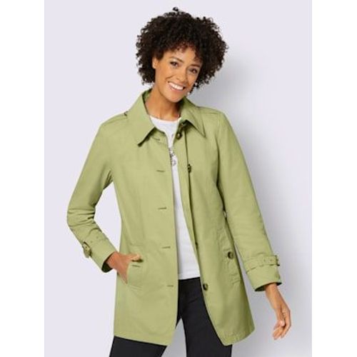 Trench-Coat 64% Coton - Collection L - Vert Tilleul