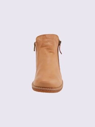 Bottines Cuir Nappa De Vache Couleur Chamois