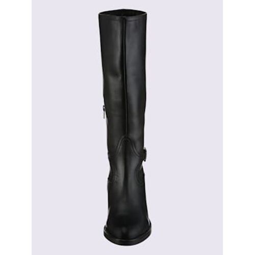 Bottes Cuir Nappa De Vache Noir