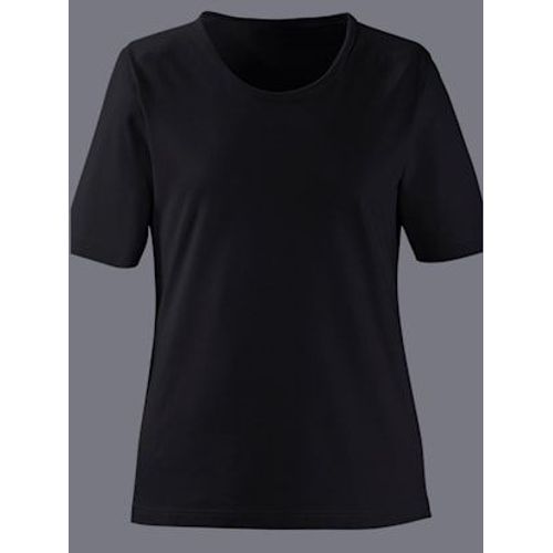 T-Shirt À Encolure Ronde Pur Coton - - Noir