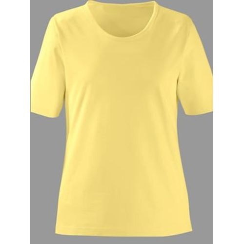 T-Shirt À Encolure Ronde Pur Coton - - Jaune