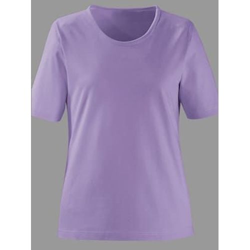 T-Shirt À Encolure Ronde Pur Coton - - Lavande