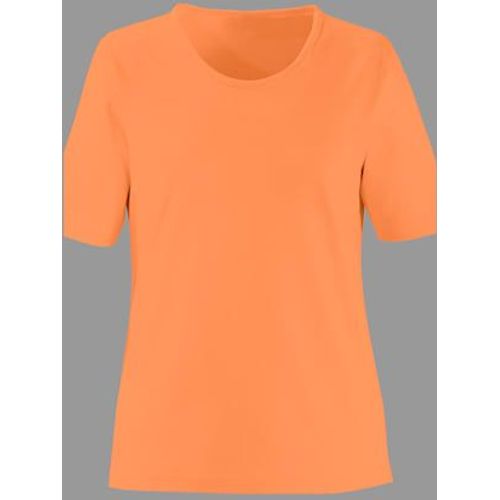 T-Shirt À Encolure Ronde Pur Coton - - Orange