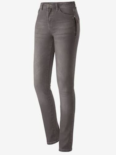 Jean Avec Poches Originales En Qualité Extensible - Collection L - Taupe-Denim