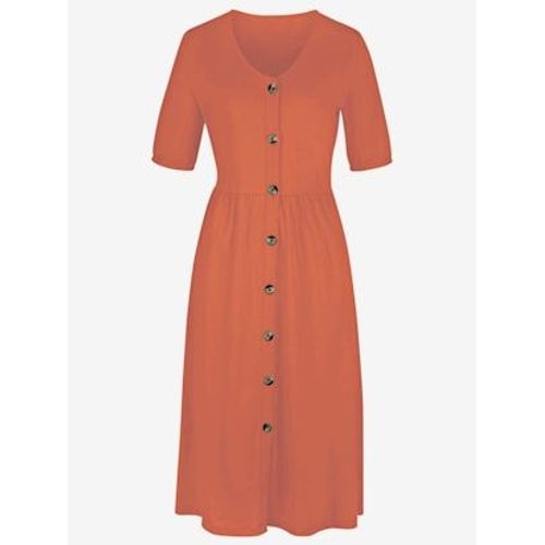 Robe En Coton Pur Coton - - Papaye