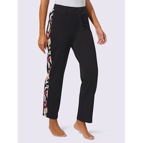 Pantalon Qualité Coton - - Noir-Fuchsia