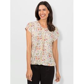 T-Shirt Imprimé Viscose - - Écru Imprimé