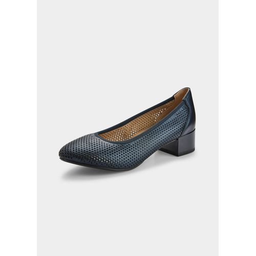 Escarpins Avec Perforations Mode Marine Métallique Gr De Goldner Fashion