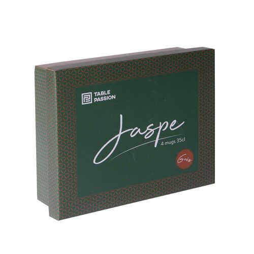 Coffret De 4 Mugs 35 Cl Verts En Porcelaine