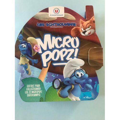 Série Complète Des 22 Micropopz Schtroumpfs Dans Leur Boite (Super U 2017)