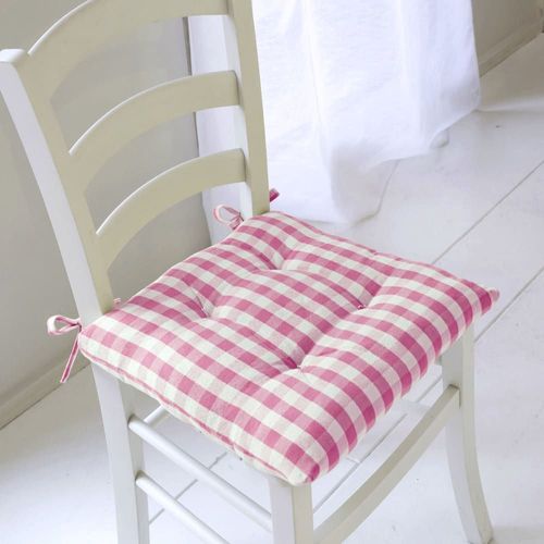 Lot De 2 Galettes 40x40 Rose Fuchsia En Coton