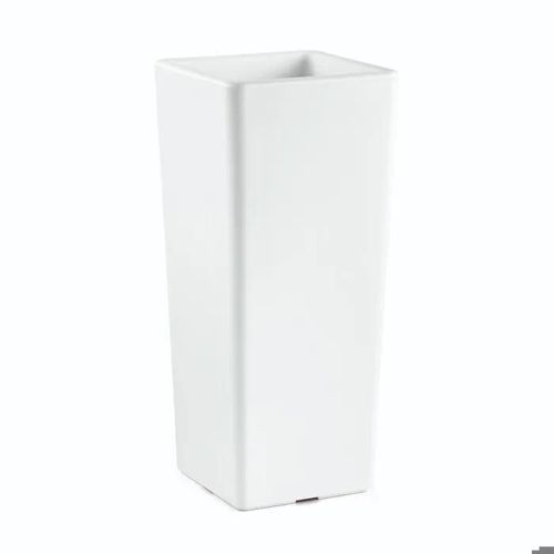 Veca Vaso Cache-Pot Clou Quadrato H.1mt Bianco
