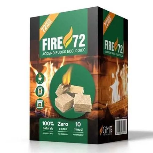 Accendifuoco Ecologico Fire 72 Cubetti Gmr