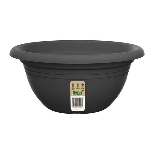 Florus Vaso Tondo Mediterran Bowl 40cm Antracite