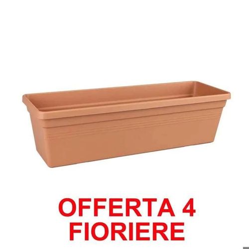 Offerta 4 Fioriera Green Basics Trough 60cm Mild Terra Elho