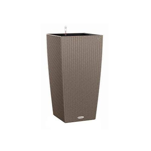 Lechuza Cubico Cottage 30 Brun Sable 15158 - Pot De Fleurs Style Chalet 4 Litres
