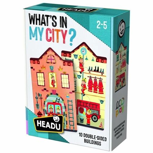 GIOCO PUZZLE WHAT'S IN MY CITY PER BAMBINI 2-5 HEADU