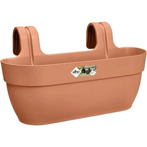Pot De Fleur Elho Vibia Campana Easy Hanger Rectangulaire - Large - Plastique - 7 L - Terre Cuite