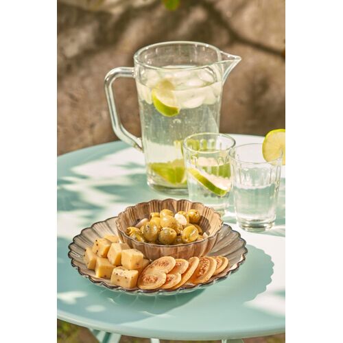 Assiette Petit-Déjeuner En Céramique Gris D21