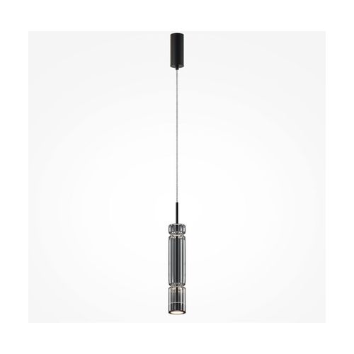 Suspension En Verre Et Métal Noir 365x8cm Ordo - Maytoni