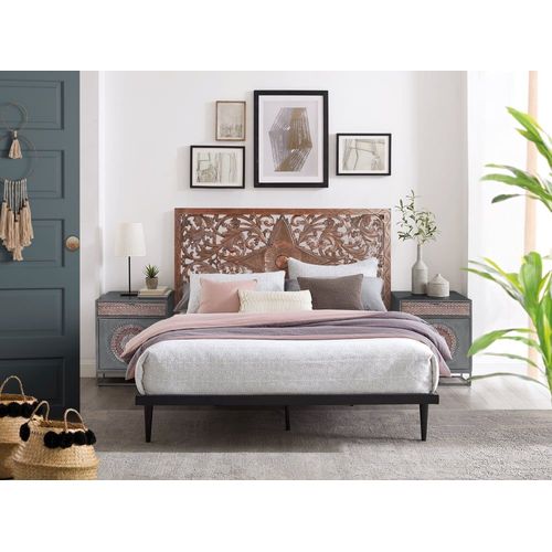 Tête De Lit En Mdf Couleur Noyer