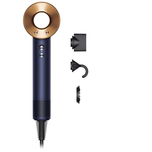 Sèche Cheveux Dyson Supersonic Cheveux Raides À Ondulés Bleu De Prusse Cuivré