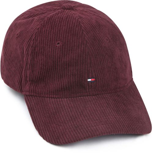 Tommy Hilfiger Chapeau Corduroy Bordeaux Rouge