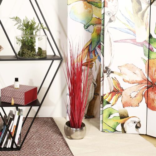 Pique D'herbes Artificiel Rouge H75