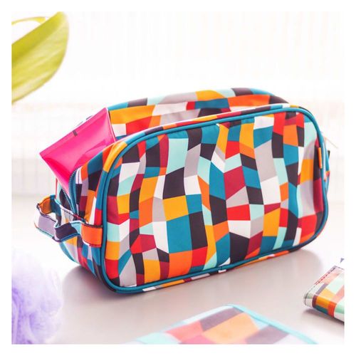 Trousse de toilette multicolore polyester 26 x 15 x 10 cm