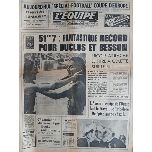 L'Equipe N°7285 Du 19 Septembre 1969