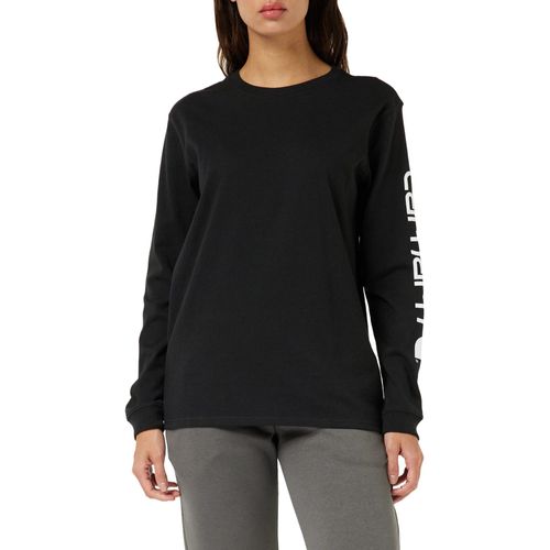 Carhartt Workwear Logo Chemise À Manches Longues Dames, Noir, Taille L Pour Femmes