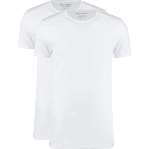 Garage T-Shirts Basiques Lot De 2 Bio Blanc Taille Xxl