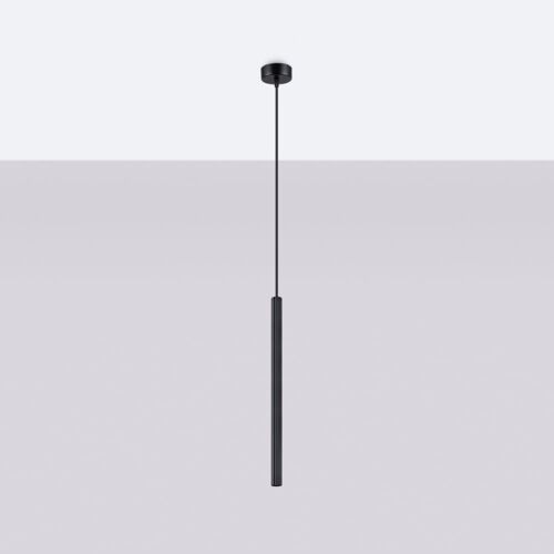 Pendentif Acier Noir H 120 Cm