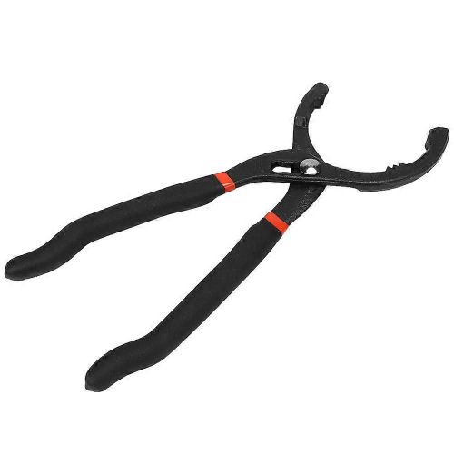 2.8-5.9in Clé à filtre à huile Zigzag Mâchoires Pince Clé de retrait avec poignée TPR Outil de réparation de voiture