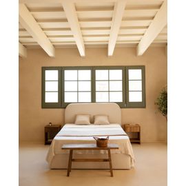 Canapé Tapissé Blanc Pour Les Matelas 100x200cm