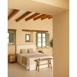 Canapé En Lin Blanc Déhoussable Pour Les Matelas 100x200cm