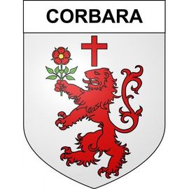 Corbara 20 Ville Sticker Blason Écusson Autocollant Adhésif - 8 Cm