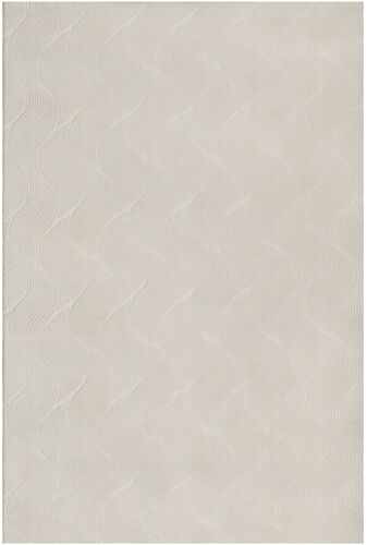 Tapis Moderne Salon Séjour Chambre Optique 3d, Crème, 80 X 150 Cm
