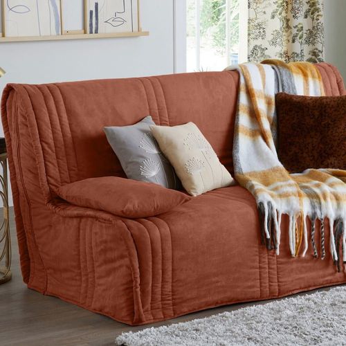 Housse Bz En Polyester Marron Noisette 190x140x0