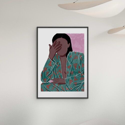 Affiche ''Saga'' Cadre noir - 70x100 cm