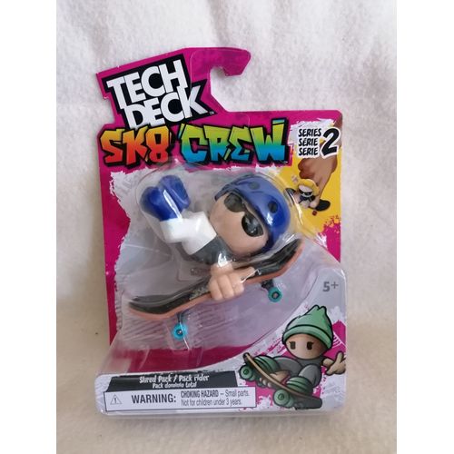 Figurine Tech Deck Sk8 Crew (Series 2) - Shred Pack / Pack Rider (Pack Domino Total) - Spin Master