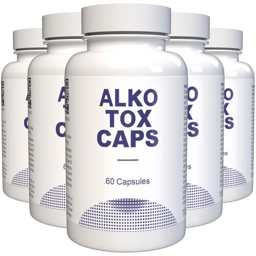 Alkotox Caps - 300 Gélules (5x 60 Gélules), Paquet De 5 