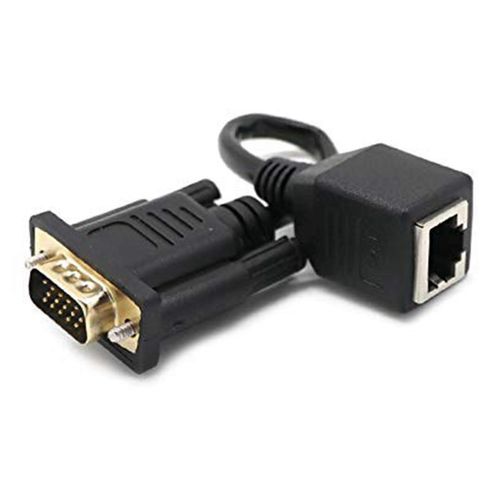 Adaptateur VGA vers RJ45 Câble réseau Connecteur vers câble réseau VGA Connecteur moniteur vers câble réseau