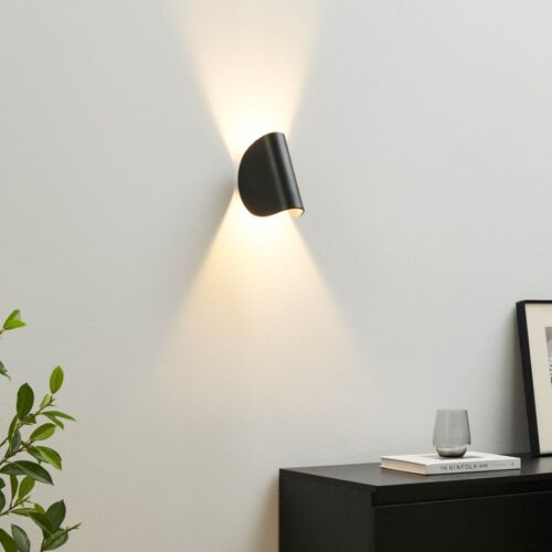 Applique En Aluminium Noir 16 Cm
