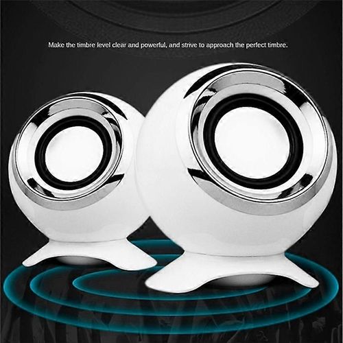 Haut-parleurs d'ordinateur pour PC Haut-parleurs d'ordinateur portable USB 3,5 mm Wired Music Play HIFI stéréo avec microphone pour