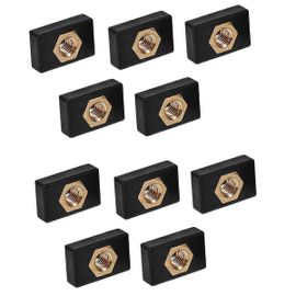 10pcs Kayak Montage Latéral Toboggan Rail Silders Canne À Pêche Support De Poteau De Montage Base Écrou Coulissant