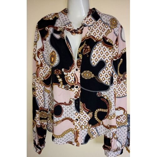 Chemisier Satiné, Style Foulard Élégant Xl